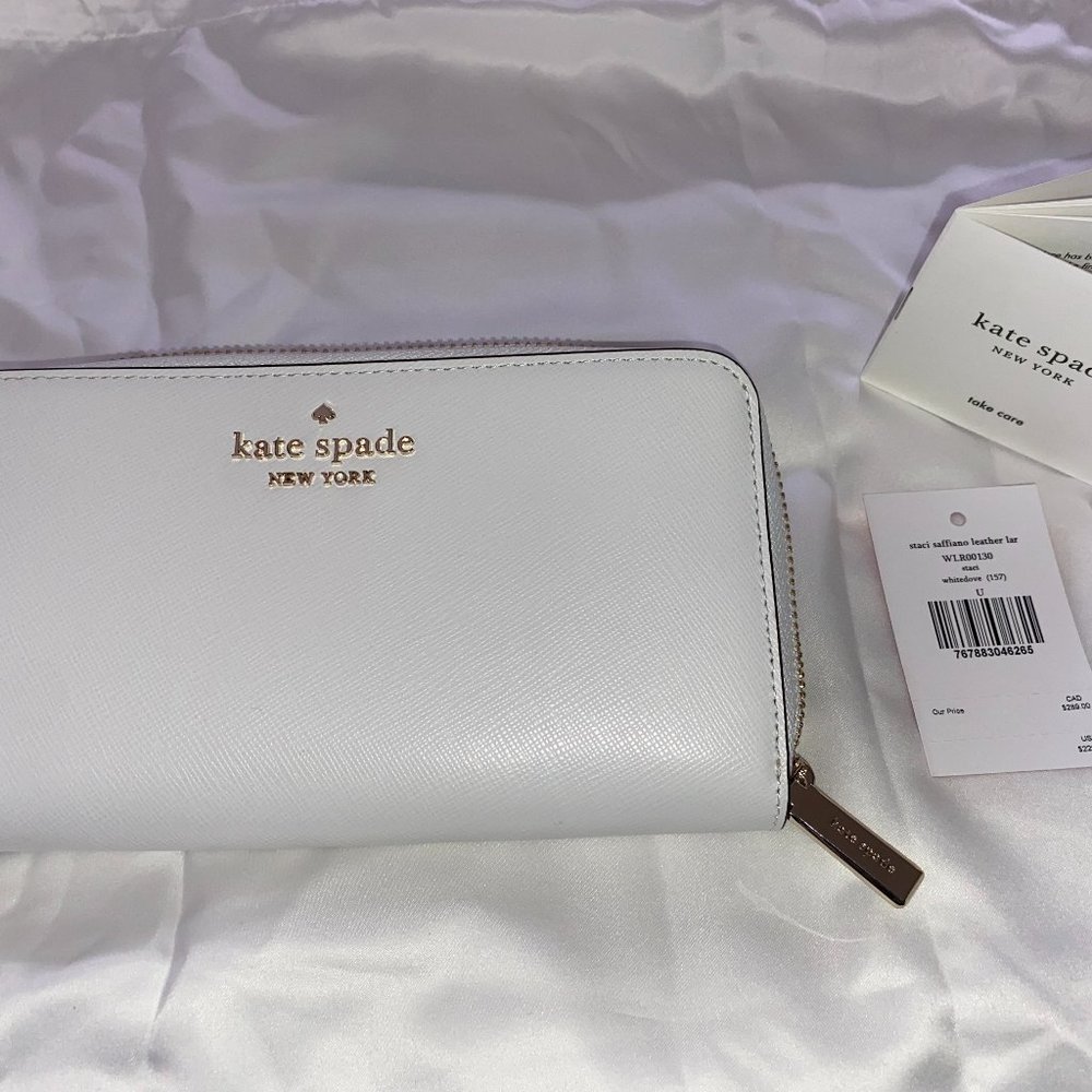 White Leather Kate Spade Wallet